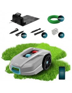 Cecotec Conga GrassHopper 800 Connected Robot Cortacesped Inteligente - Cobertura hasta 800m2 - Resistente al Agua IPX5 -