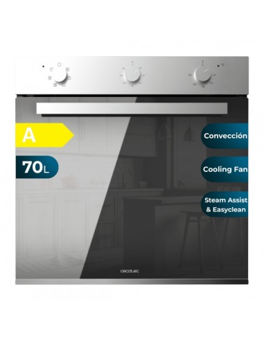Cecotec Bolero Hexa M236000 Mirror Time A Horno Multifuncion Integrable - Potencia 2800W - Capacidad 70L - Puerta Triple de