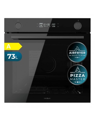 Cecotec Bolero Hexa AF326000 Glass Black A Horno Multifuncion Integrable - Potencia 2800W - Capacidad 73L - Piedra para