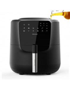 Cecotec Cecofry Rainm Freidora sin Aceite - 1550W - Autodosificador de Aceite - Capacidad 5.5L - Panel Multifuncion - 8 Menus