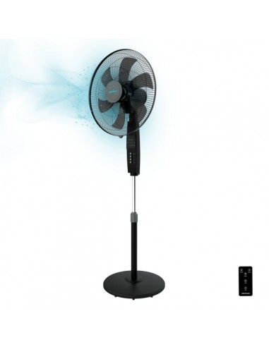 Cecotec EnergySilence 610 Max Flow Control Ventilador de Pie con 6 Aspas - 70W - Diametro de 45cm - Mando a Distancia -