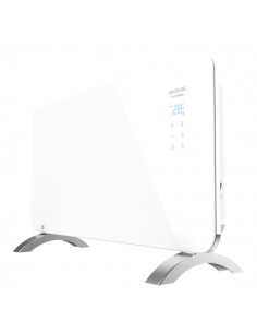 Cecotec Ready Warm 6700 Crystal Connection Convector de Cristal Templado - 1500W - Cobertura hasta 15m2 - Control Wi-Fi con