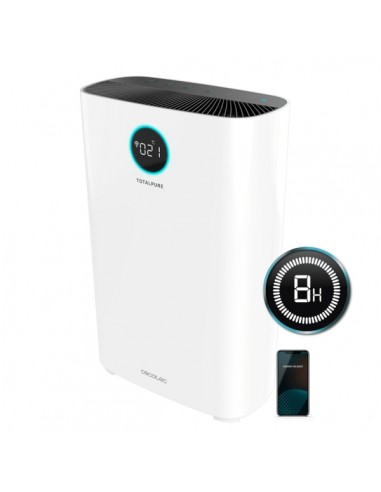 Cecotec TotalPure 5000 Connected Purificador de Aire - Potencia de 30W - Filtro de 3 Etapas - Cobertura hasta 130m3 - Control
