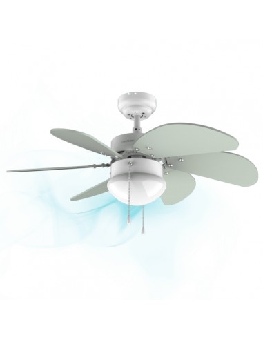 Cecotec EnerySilence Aero 3600 Vision Mint Ventilador de Techo con 6 Aspas y Lampara - 50W - Diametro de 92cm - 3 Velocidades