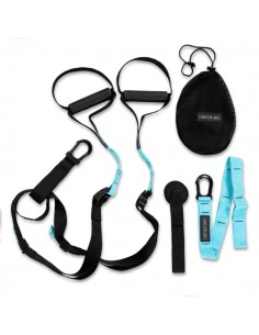 Cecotec DrumFit TST Total Suspension Trainer Correas de Suspension - Soporta hasta 200kg - Agarre Ergonomico de 3.5cm - 1m de