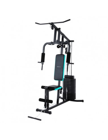Cecotec Drumfit HomeGym 1000 Single Estacion de Entrenamiento Multifuncional - Bloque de Pesas 65kg - Incluye Accesorios -