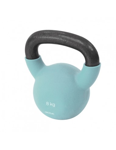 Cecotec Drumfit KettleBell 8000 Neo Pesa Rusa de 8kg - Recubrimiento de Neopreno - Hierro Fundido - Agarre Ergonomico -