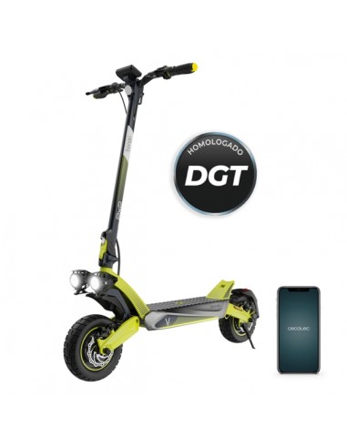 Cecotec Bongo V55 2x2 Connected Patinete Electrico - 1600W - Autonomia hasta 55km - Ruedas 10" - Doble Suspension - Frenado