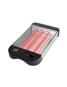 Cecotec Turbo EasyToast Basic Tostador Horizontal - 900W - 3 Resistencias Halogenas - 6 Niveles de Tostado - Hueco