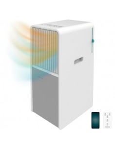 Cecotec ForceClima 9550 Aire Acondicionado Portatil - 2250 Frigorias - 9000 BTU - Cobertura hasta 25m2 - Bomba de Calor -
