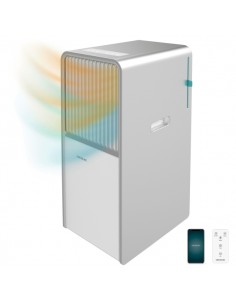 Cecotec ForceClima 1285 Aire Acondicionado Portatil - 3000 Frigorias - 12000 BTU - Bomba de Calor - WiFi - Tactil - Ruedas