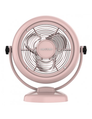 Cecotec EnergySIlence 800 RetroDesk Ventilador de Sobremesa con 3 Aspas - 20W - Diametro de 20cm - Inclinacion Ajustable - 2