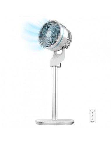 Cecotec EnergySilence 1000 Cyclone Smart Ventilador de Pie - 60W - Diametro 9" - 3 Velocidades - Temporizador - Control