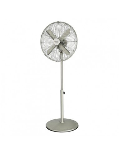 Cecotec EnergySilence 610 Steelstyle Ventilador de Pie con 4 Aspas - 50W - Diametro de 40cm - 3 Velocidades - Oscilacion