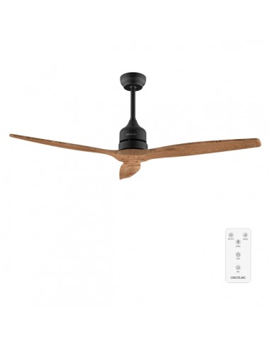 Cecotec EnergySilence Aero 5270 DarkWood Ventilador de Techo de 3 Aspas - 40W - Diametro de 52" - Temporizador - 6