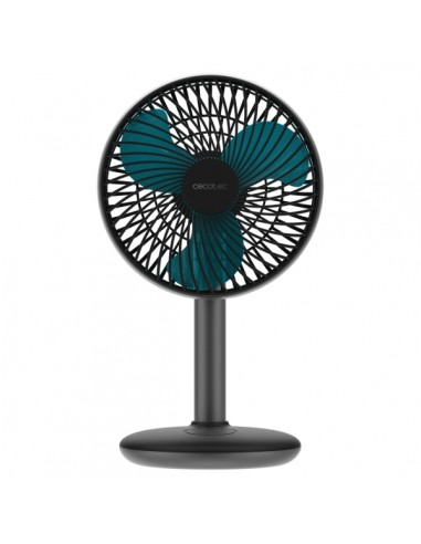 Cecotec EnergySilence 4000 Portable Desk Dark Ventilador de Sobremesa Inalabrico - 4000mAh - Tactil - 4 Velocidades -