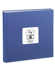 Hama Fine Art Album de Fotos - 100 Paginas Blancas - Tapa de Papel con Textura - 30x30cm - Color Azul