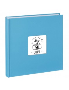 Hama Fine Art Album de Fotos - 100 Paginas Blancas - Tapa de Papel con Textura - 30x30cm - Color Azul
