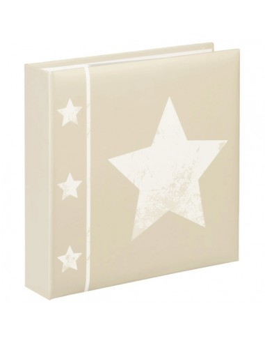 Hama Skies Album de Fotos - Capacidad para 200 Fotos 10x15cm - Insercion Lateral - Tapa Plastificada - 22.5x22cm - Color Beige