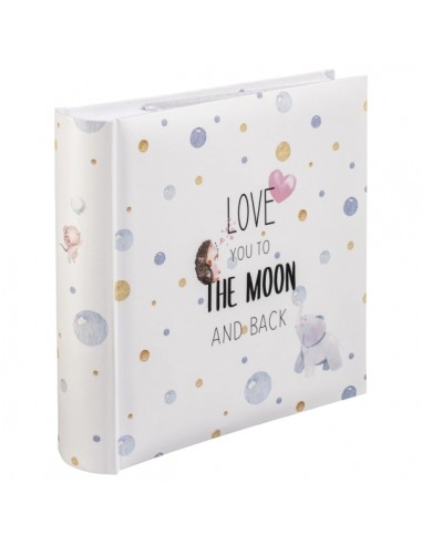 Hama hasta la Luna Album de Fotos - Capacidad para 200 Fotos 10x15cm - Insercion Lateral - Tapa Plastificada - 22.5x22cm -