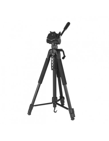 Hama Tripode para Camara con Rosca 1 4" - Peso Max 5kg - Altura hasta 170cm - Soporte para Smartphone y Tablet - Manivela en