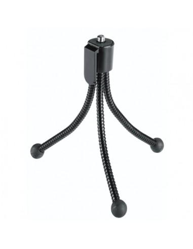 Hama Flexi Tripode Mini para Camara con Rosca 1 4" - Plegable - Altura Ajustable hasta 10cm - Peso Max 200g - Plastico -