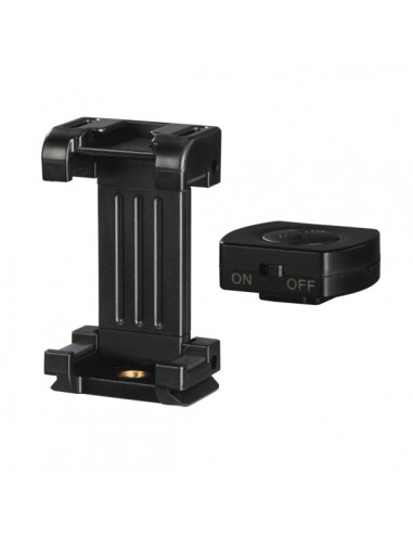 Hama Pro II Soporte para Smartphone - Disparador Bluetooth - Peso Max 300g - Ancho Dispositivo de 4.8 a 9.5cm - Aluminio -