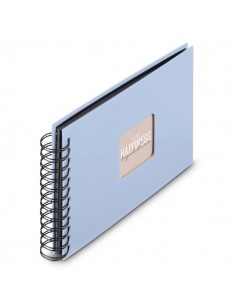 Hama Album de Fotos con Espiral - 50 Hojas - 24x17cm - Color Azul