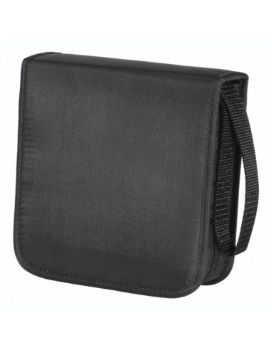 Hama Antistatic Archivador de Nylon para 40 CDs DVDs - Fundas de Poliester - Proteccion contra Cargas Electrostaticas -
