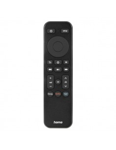 Hama Mando a Distancia para TV - Universal - Alcance 10m - Acceso Directo a Plataformas de Streaming - 14x3.8x1.9cm - Color