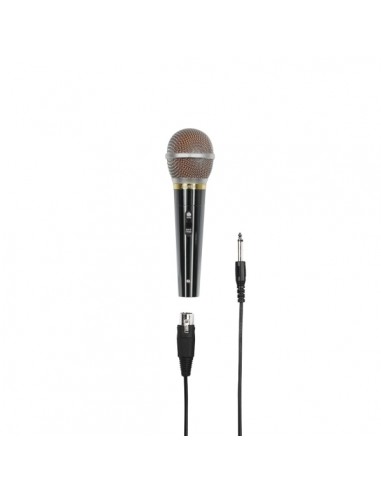 Hama Dm60 Microfono Dinamico - Cable 3m - 100Hz - xlr Hembra - Cardioide - 600 Ohm - 180x54x54mm - Color Plata