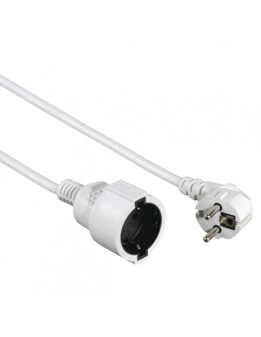 Hama Â Cable de Alimentacion Alargador Acodado - Potencia Maxima 3680W - Longitud 2m - Seccion 1.5mm2 - Schuko CEE7 - Color