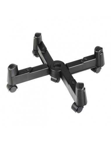 Hama Soporte en X para CPU - Capacidad hasta 25kg - Ruedas - Gomas Antideslizantes - 9.7x40x11.8cm - Color Negro