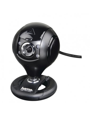 Hama Spy Protect Webcam HD - Cable 1.5m - Luz LED - USB-A 2.0 - Microfono Integrado - Proteccion contra Espias - Modo UVC -