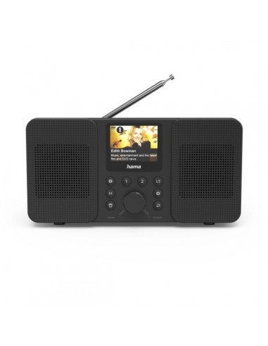 Hama DIR10 Radio Digital - Potencia 6W - Bluetooth - Cable 180cm - Pantalla 2.4" - Reloj - Doble Banda 2.4 y 5GHz -