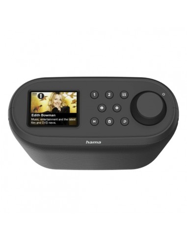 Hama DIR400 Radio Digital - Bluetooth - Pantalla 2.4" - Cable 180cm - Doble Banda 2.4 y 5GHz - Almacena hasta 30 Emisoras -