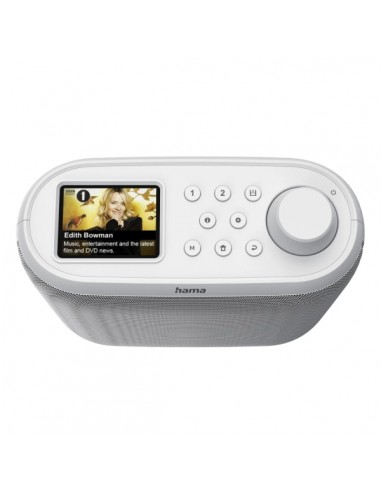 Hama DIR400 Radio Digital - Bluetooth - Pantalla 2.4" - Cable 180cm - Doble Banda 2.4 y 5GHz - Almacena hasta 30 Emisoras -