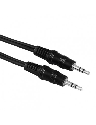 Hama Cable de Audio - Longitud 1.5m - Estereo - Jack 3.5mm Macho - Color Negro