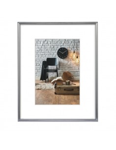 Hama Sevilla Decor Marco de Fotos A4 - Plastico - 22.5x31x2cm - Color Plata