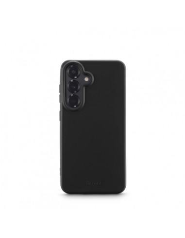 Hama Fantastic Feel Funda para Samsung Galaxy S25 - Antideslizante - Poliuretano Termoplastico - Bordes Elevados - Color Negro