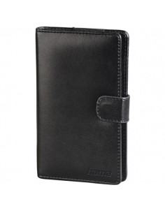 Hama Vegas Estuche para 5 Memorias USB - Universal - Cuero - 8.2x1.6x13.9cm - Color Negro