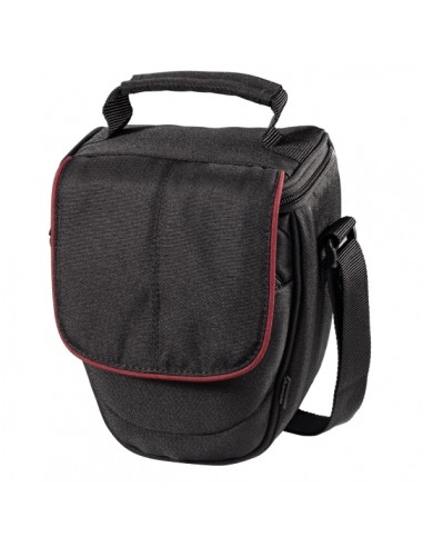 Hama Start-Up Bolso para Camara 110 Colt SLR - Bandolera - Peso Ligero - Asa de Mano - 15x10x16.5cm - Color Negro y Rojo