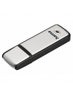 Hama Fancy Memoria Pendrive USB 2.0 con Tapa - 128GB de Capacidad - 15Mb s de Transferencia - Aluminio Cepillado - 20x66x8mm