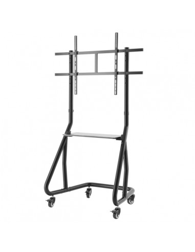 Hama Trolley Soporte con Ruedas para TV hasta 100" - Peso Max 80kg - VESA 1000x600mm - Altura Ajustable - Aluminio -