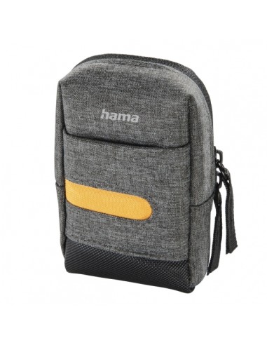 Hama Terra Funda para Camara - Poliester Reciclado - Asa para Cinturon - Correa de Cuello Desmontable - 6.5x3x11cm - Color
