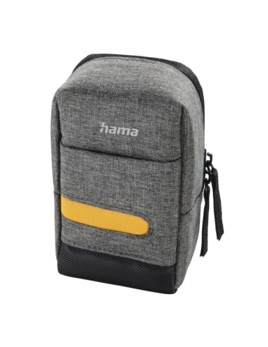 Hama Terra Funda para Camara - Poliester Reciclado - Asa para Cinturon - Correa de Cuello Desmontable - 7.5x4.5x13cm - Color
