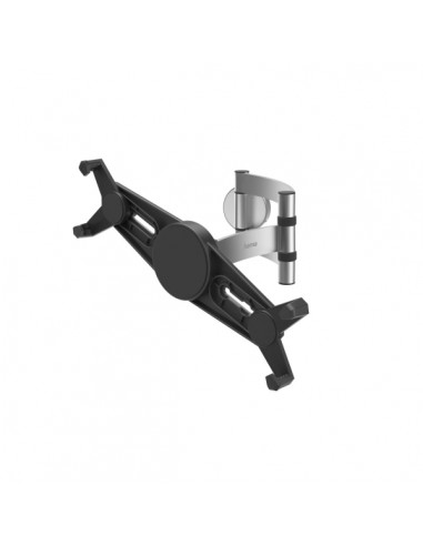 Hama Soporte de Pared para Tablets de 7 a 11" - Capacidad 1kg - Funcion Rotativa - Aluminio - Color Negro y Plata