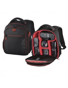 Hama Miami Mochila para Camara - Capacidad 5L - Poliester - Compartimentos Separados para Objetivos - Asa de Mano -