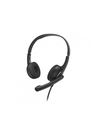 Hama Hs-USB250 V2 Auriculares con Microfono Omnidireccional - Cable 2m - Diadema Ajustable - Almohadillas de Malla - Color