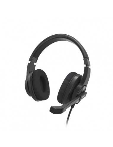 Hama Hs-P350 V2 Auriculares con Microfono Omnidireccional - Cable 2m - Jack 3.5mm - Diadema Ajustable - Almohadillas de Malla
